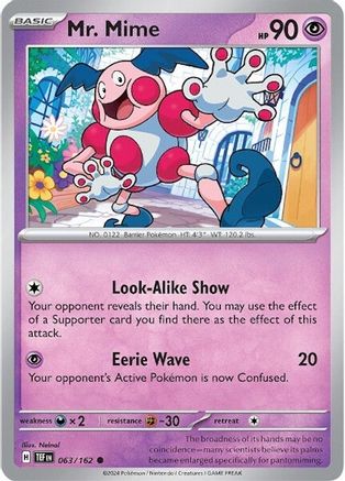 Image of Mr. Mime (063/162) [Scarlet & Violet: Temporal Forces]