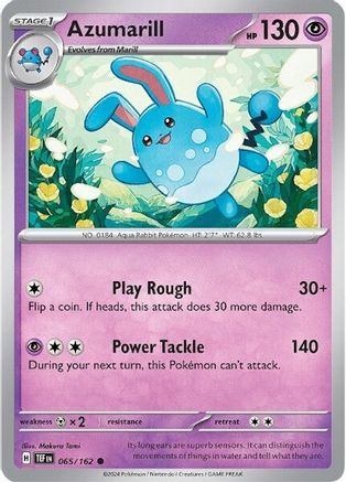 Image of Azumarill (065/162) [Scarlet & Violet: Temporal Forces]