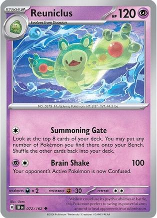 Image of Reuniclus (072/162) [Scarlet & Violet: Temporal Forces]