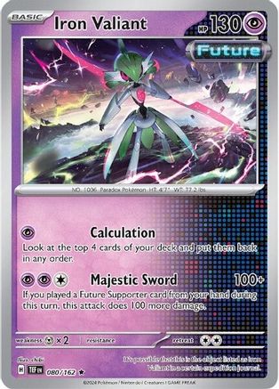 Image of Iron Valiant (080/162) [Scarlet & Violet: Temporal Forces]