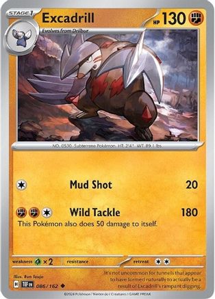 Image of Excadrill (086/162) [Scarlet & Violet: Temporal Forces]