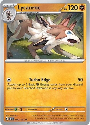 Image of Lycanroc (090/162) [Scarlet & Violet: Temporal Forces]