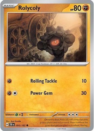 Image of Rolycoly (093/162) [Scarlet & Violet: Temporal Forces]