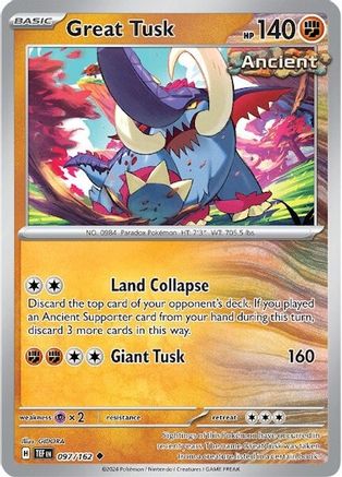 Image of Great Tusk (097/162) [Scarlet & Violet: Temporal Forces]