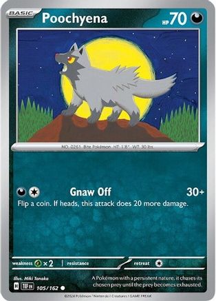 Image of Poochyena (105/162) [Scarlet & Violet: Temporal Forces]