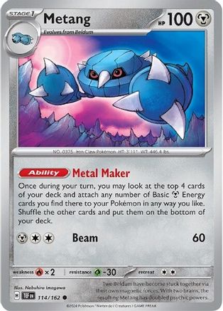 Image of Metang (114/162) [Scarlet & Violet: Temporal Forces]