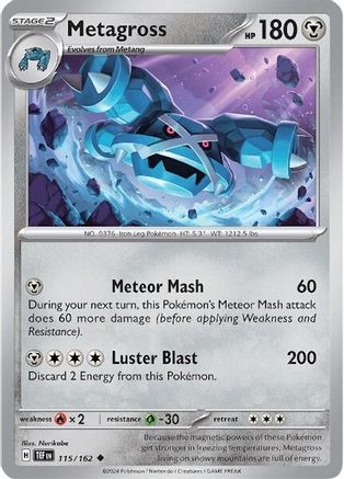 Image of Metagross (115/162) [Scarlet & Violet: Temporal Forces]