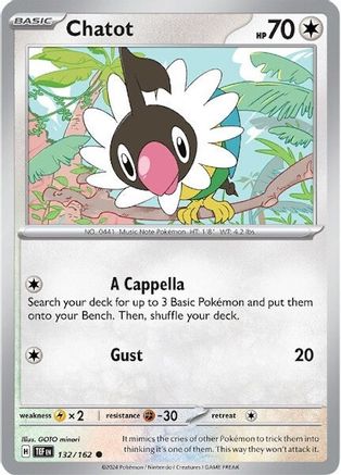 Image of Chatot (132/162) [Scarlet & Violet: Temporal Forces]