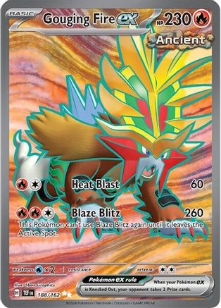 Image of Gouging Fire ex (188/162) [Scarlet & Violet: Temporal Forces]