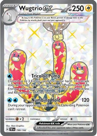 Image of Wugtrio ex (190/162) [Scarlet & Violet: Temporal Forces]