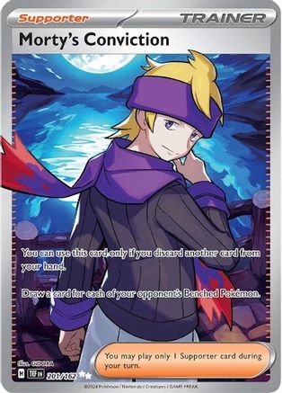 Image of Morty's Conviction (201/162) [Scarlet & Violet: Temporal Forces]