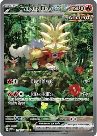 Image of Gouging Fire ex (204/162) [Scarlet & Violet: Temporal Forces]