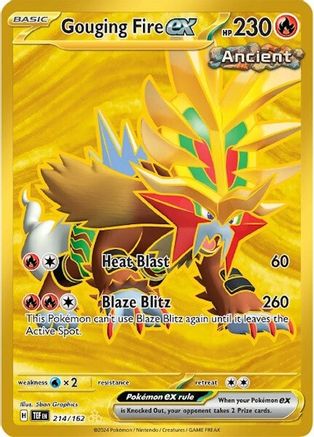 Image of Gouging Fire ex (214/162) [Scarlet & Violet: Temporal Forces]