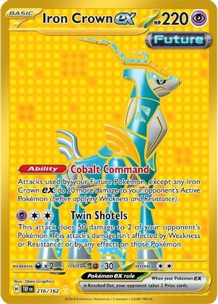 Image of Iron Crown ex (216/162) [Scarlet & Violet: Temporal Forces]