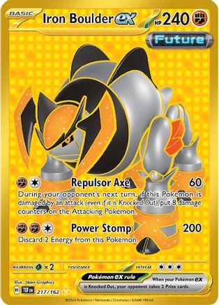Image of Iron Boulder ex (217/162) [Scarlet & Violet: Temporal Forces]