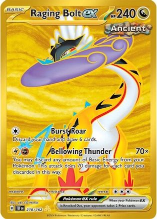 Image of Raging Bolt ex (218/162) [Scarlet & Violet: Temporal Forces]