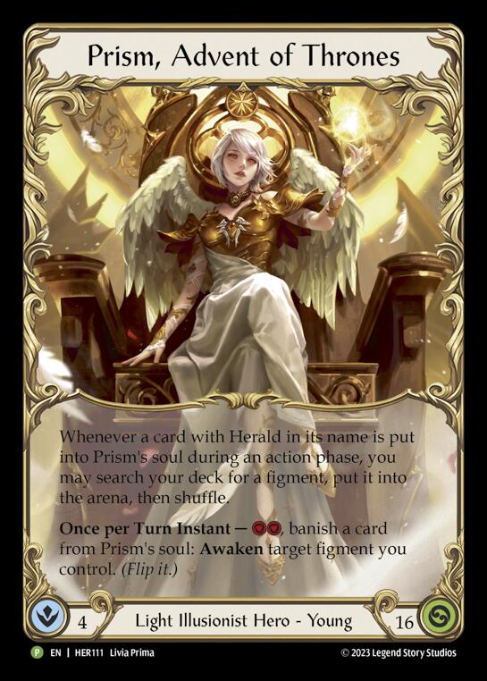 Image of Prism, Advent of Thrones [HER111] (Promo)  Rainbow Foil