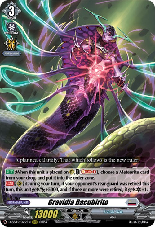 Image of Gravidia Bacubirito (D-SS12/022EN) [Triple Drive]