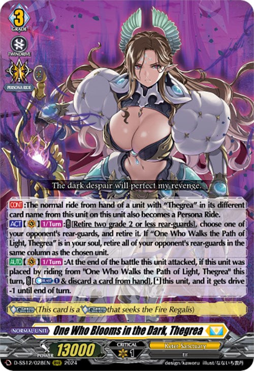 Image of One Who Blooms in the Dark, Thegrea (D-SS12/028EN) [Triple Drive]