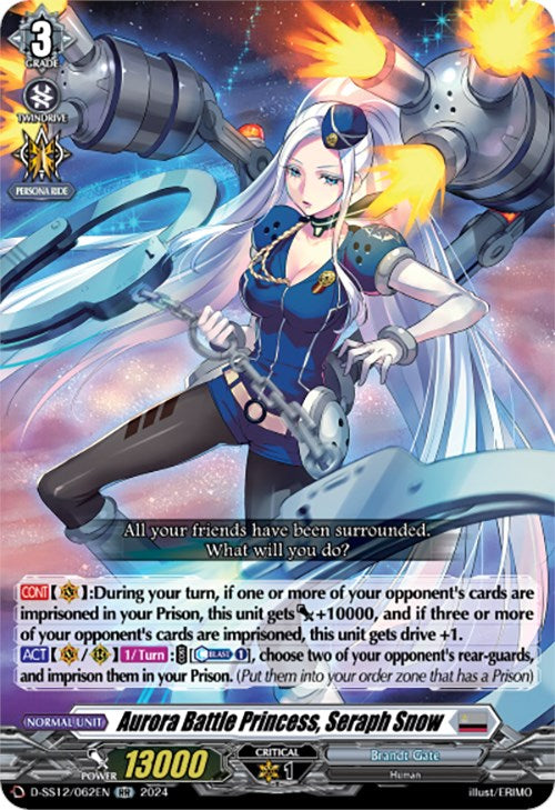 Image of Aurora Battle Princess, Seraph Snow (D-SS12/062EN) [Triple Drive]