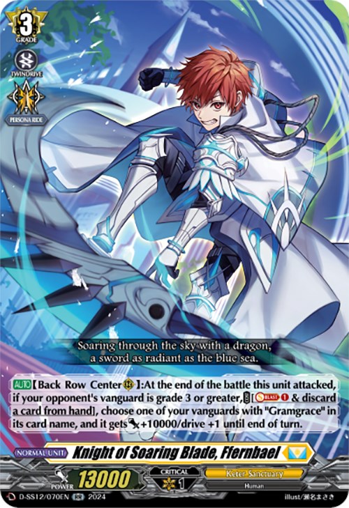 Image of Knight of Soaring Blade, Ffernbael (D-SS12/070EN) [Triple Drive]