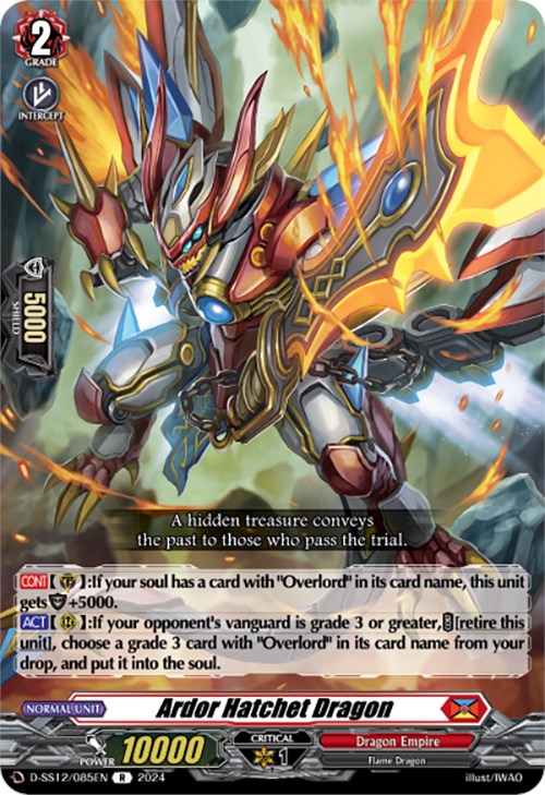 Image of Ardor Hatchet Dragon (D-SS12/085EN) [Triple Drive]