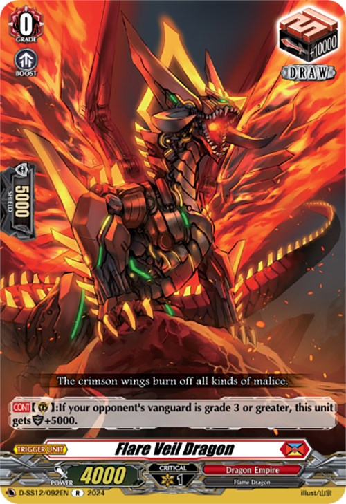 Image of Flare Veil Dragon (D-SS12/092EN) [Triple Drive]