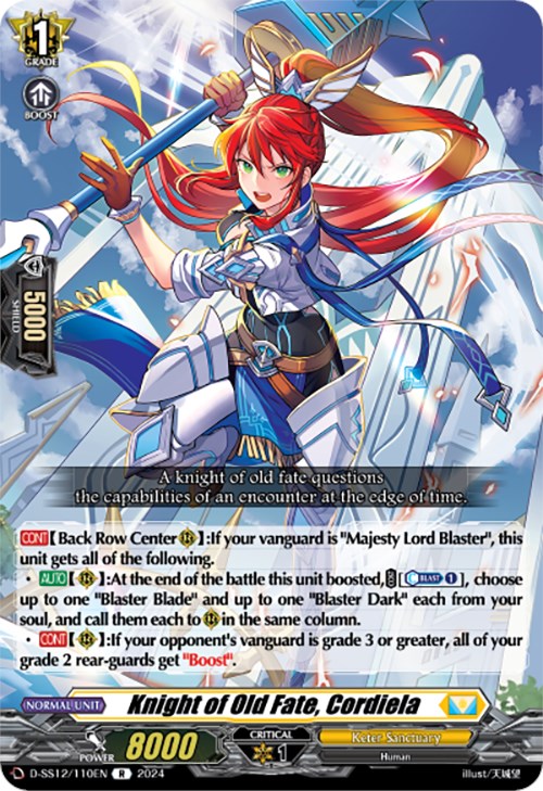 Image of Knight of Old Fate, Cordiela (D-SS12/110EN) [Triple Drive]