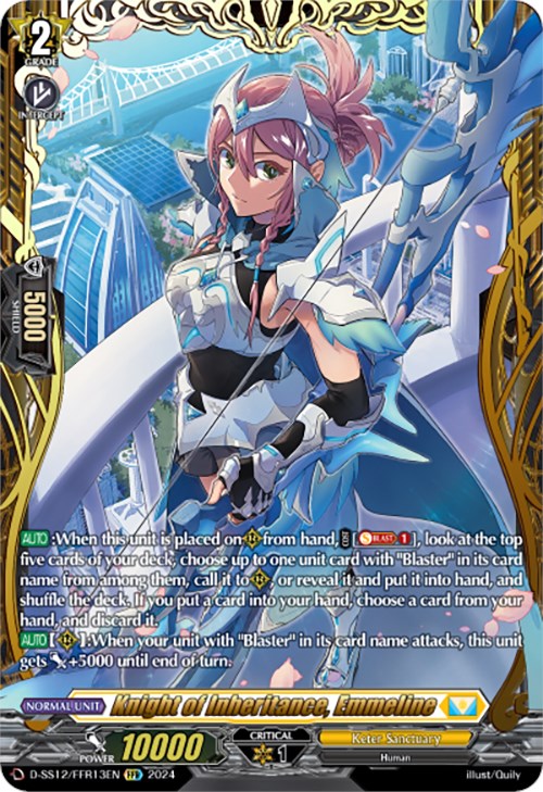 Image of Knight of Inheritance, Emmeline (D-SS12/FFR13EN) [Triple Drive]