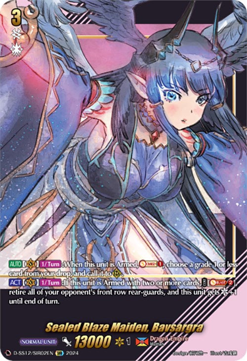 Image of Sealed Blaze Maiden, Bavsargra (D-SS12/SIR02EN) [Triple Drive]