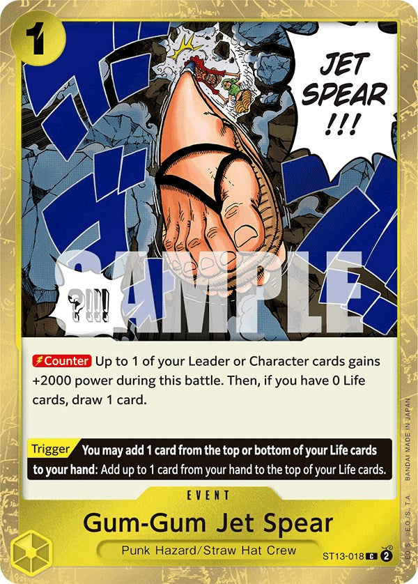 Image of Gum-Gum Jet Spear [Ultra Deck: The Three Brothers]