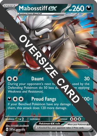 Image of Mabosstiff ex (086) (Jumbo Card) [Scarlet & Violet: Black Star Promos]