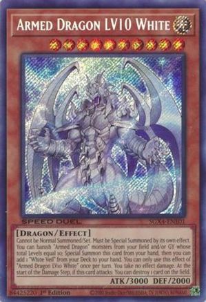 Image of Armed Dragon LV10 White (Secret Rare) [SGX4-ENE01] Secret Rare