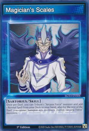 Image of Magician's Scales (Skill Card) [SGX4-ENS06] Common