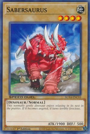 Image of Sabersaurus [SGX4-ENC03] Common