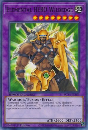 Image of Elemental HERO Wildedge [SGX4-ENE09] Common