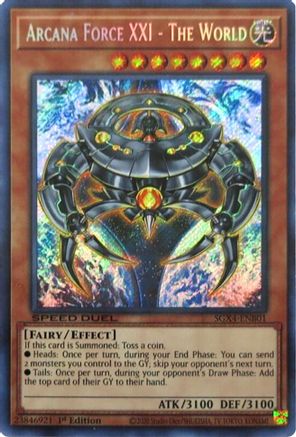 Image of Arcana Force XXI - The World (Secret Rare) [SGX4-ENB01] Secret Rare