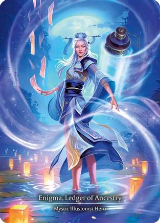 Image of Enigma, Ledger of Ancestry (Marvel) [MST025] (Part the Mistveil)  Cold Foil