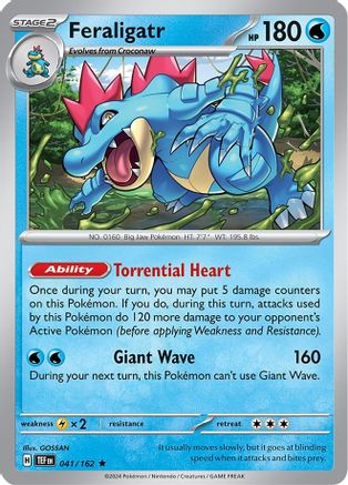 Image of Feraligatr (041/162) (Theme Deck Exclusive) [Scarlet & Violet: Temporal Forces]