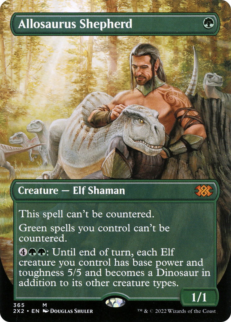 Image of Allosaurus Shepherd (Borderless Alternate Art) [Double Masters 2022]