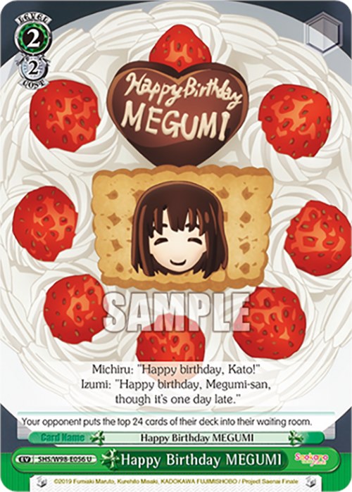 Image of Happy Birthday MEGUMI (SHS/W98-E056 U) [Saekano the Movie: Finale]
