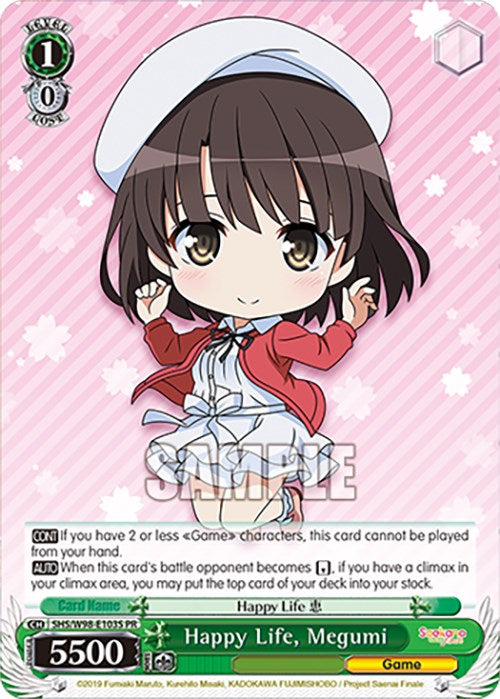 Image of Happy Life, Megumi (SHS/W98-E103S PR) [Saekano the Movie: Finale]