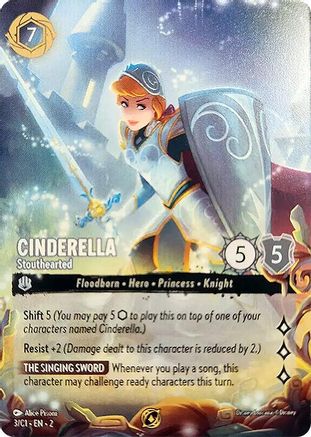 Image of Cinderella - Stouthearted (3) - Disney Lorcana Promo Cards