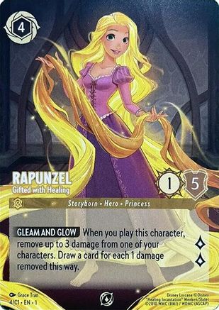 Image of Rapunzel - Gifted with Healing (4) - Disney Lorcana Promo Cards