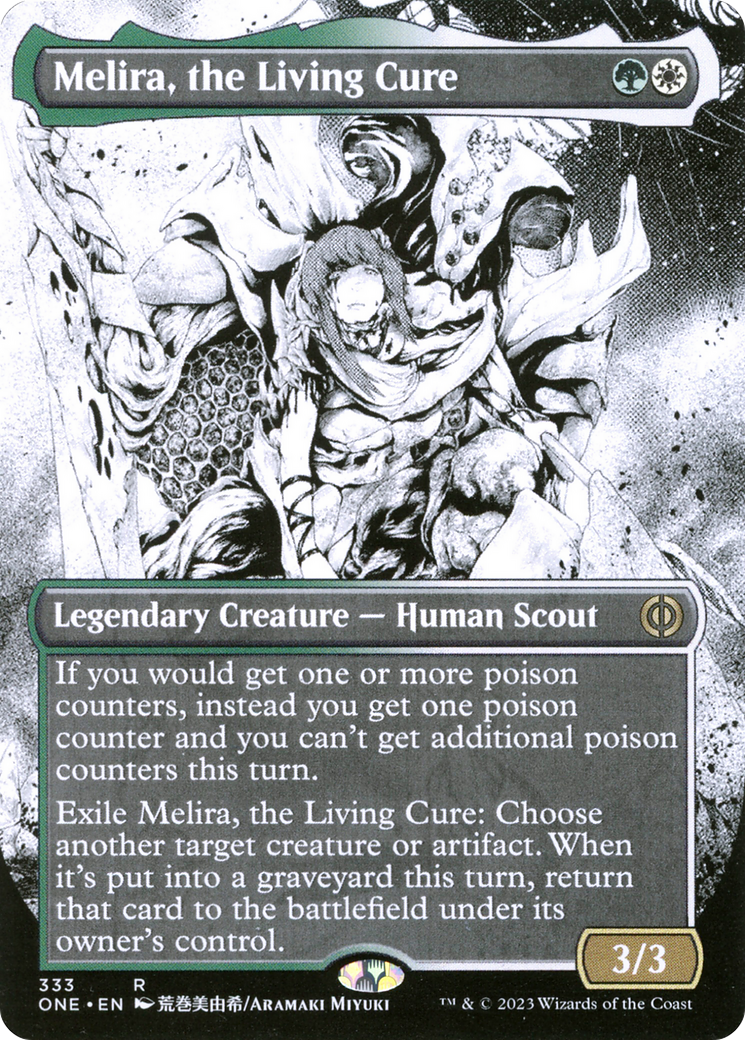 Image of Melira, the Living Cure (Borderless Manga) [Phyrexia: All Will Be One]