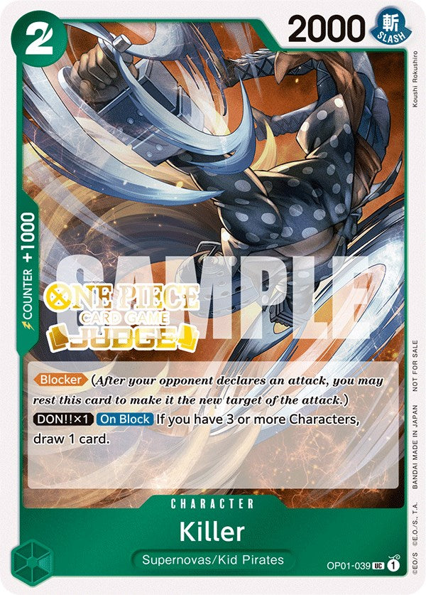 Image of Killer (Judge Pack Vol. 3) [One Piece Promotion Cards]