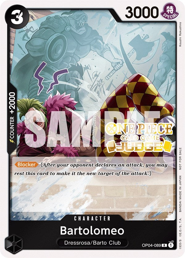 Image of Bartolomeo (Judge Pack Vol. 3) [One Piece Promotion Cards]