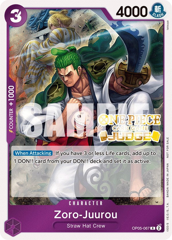 Image of Zoro-Juurou (Judge Pack Vol. 3) [One Piece Promotion Cards]