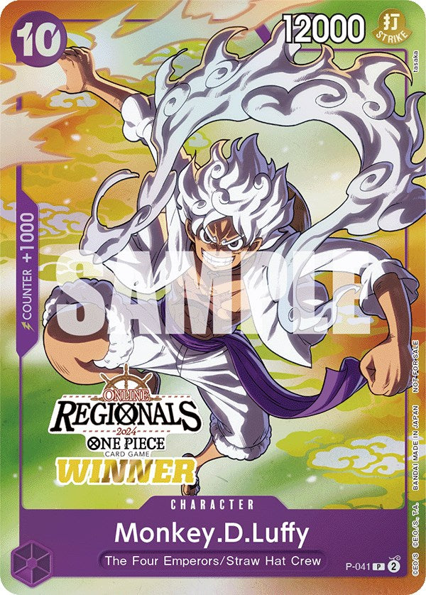 Image of Monkey.D.Luffy (Online Regional 2024 Vol. 2) [Winner] [One Piece Promotion Cards]