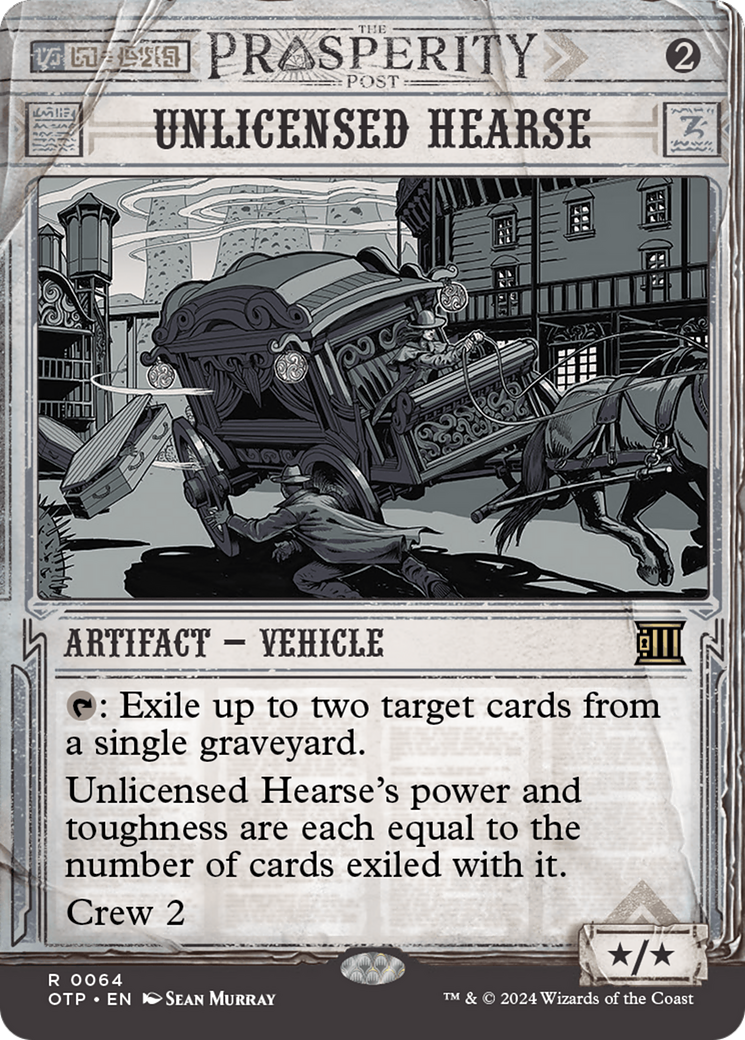 Image of Unlicensed Hearse [Outlaws of Thunder Junction: Breaking News]